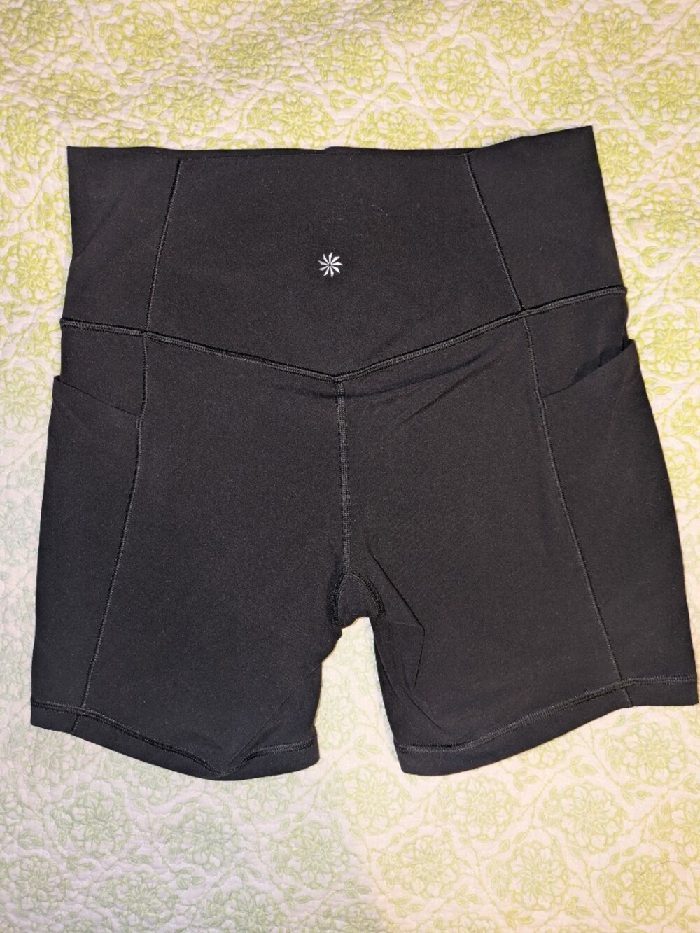 Athleta Black High-Rise Athletic Shorts